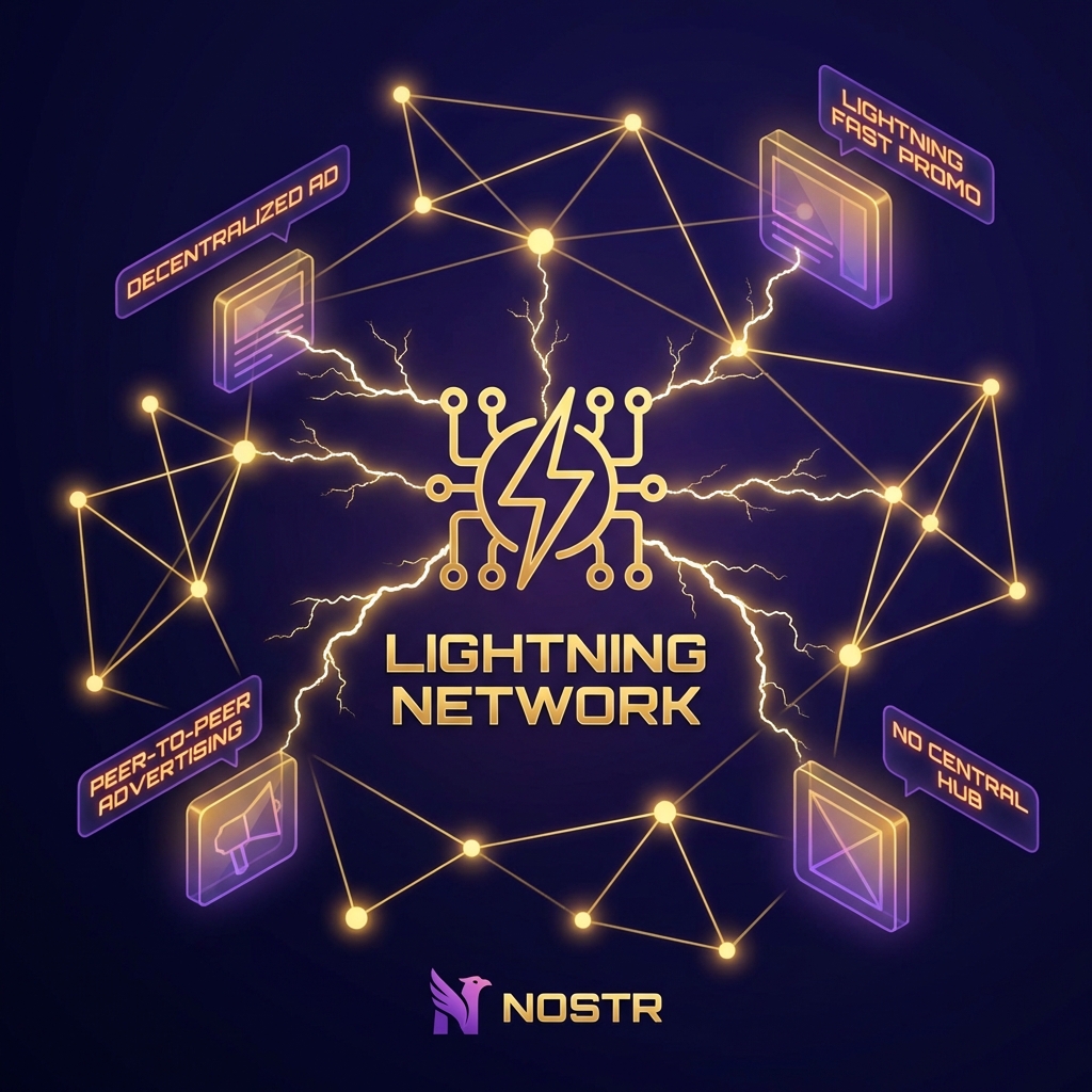 Lightning Network Decentralized Advertising - Peer-to-Peer Bitcoin Promotions on Nostr with No Central Hub